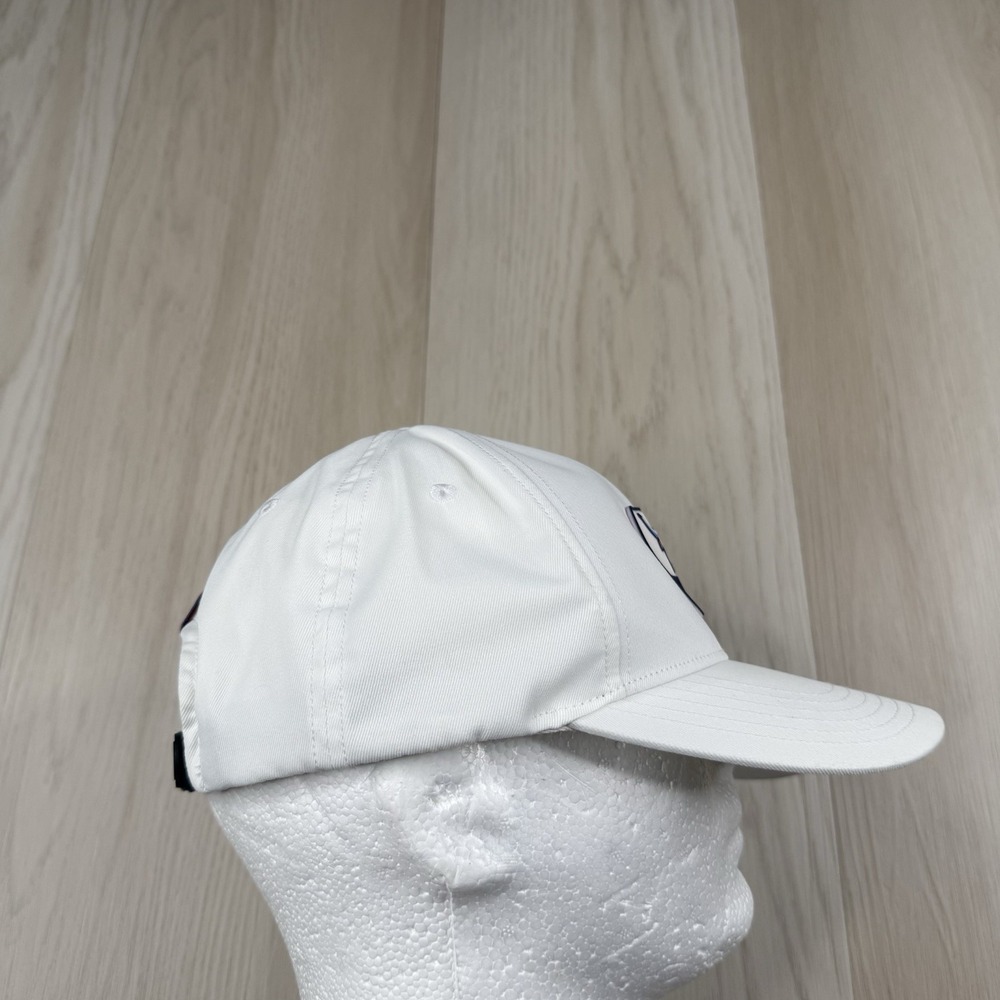 Rhoback Performance Strapback Hat White Houston Texas Logo Golf Cap - Picture 5 of 10